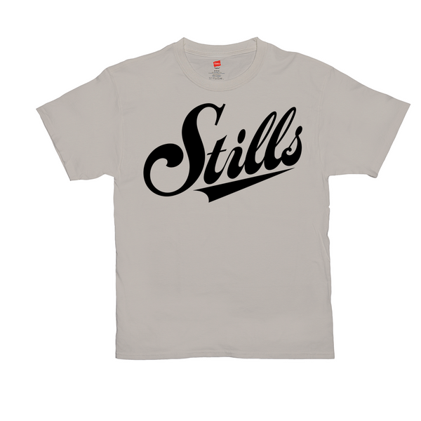 Stills Script Logo T-Shirts (Sand or White)