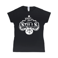 Classic Rock Guitar Logo Ladies T-Shirt